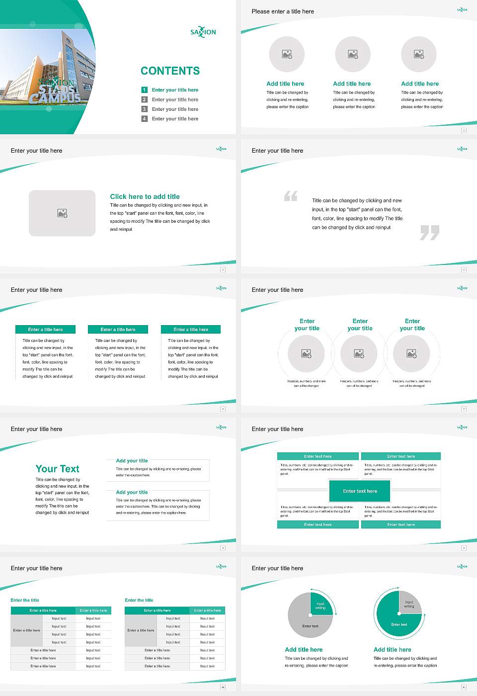Saxion University of Applied Sciences Course/Courseware Creation PPT Template16:9 ratio PPT effect preview image2
