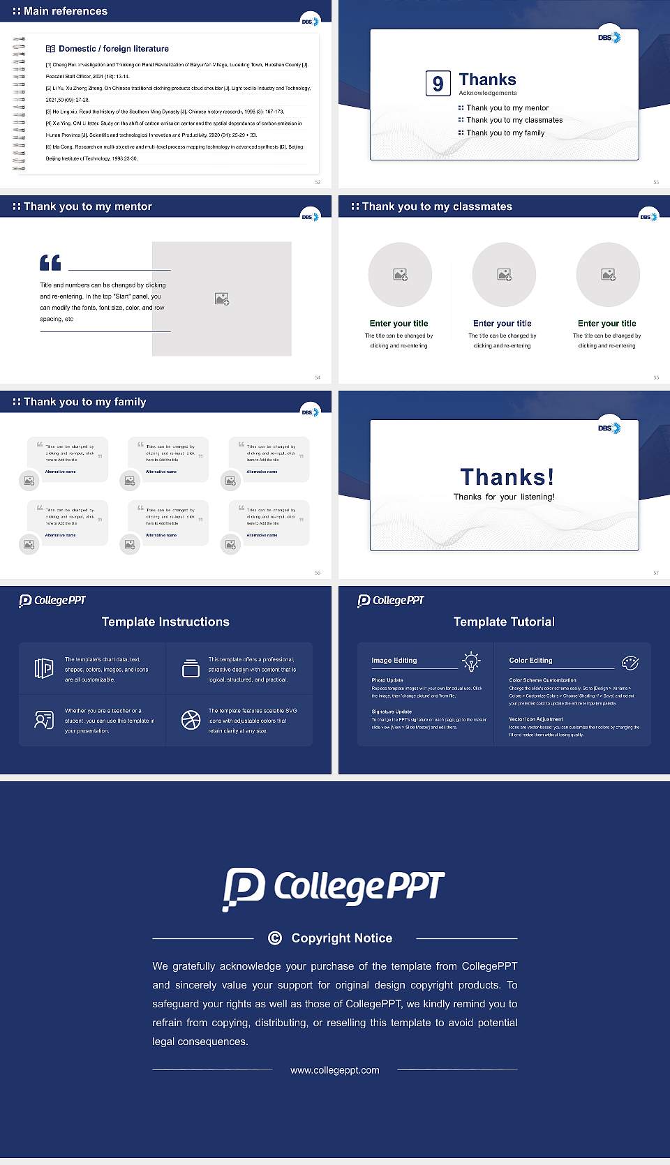 Dublin Business School Graduation Thesis Defense PPT Template16:9 ratio PPT effect preview image7