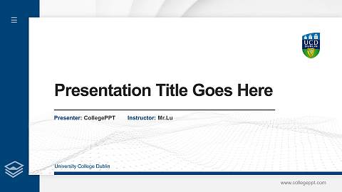 University College Dublin Thesis Proposal/Graduation Defense PPT Template