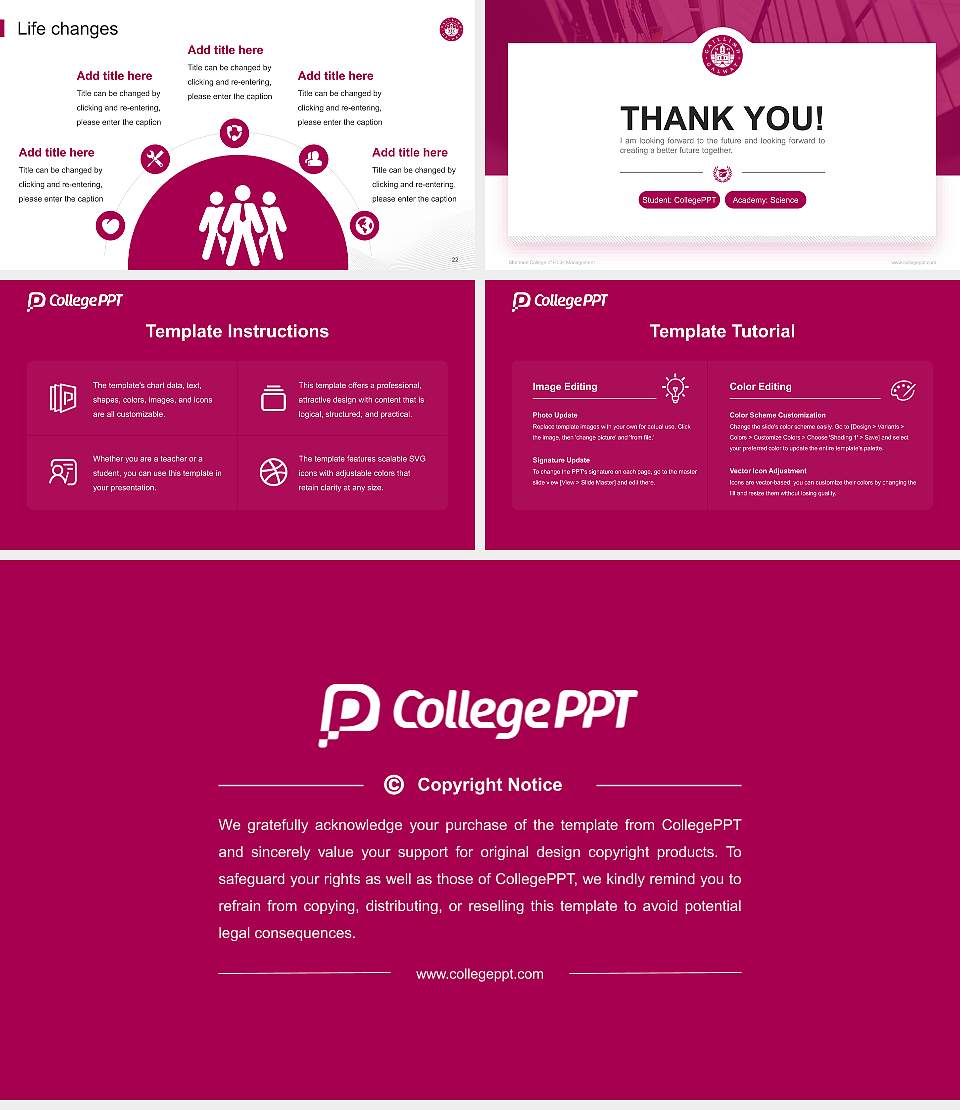 Shannon College of Hotel Management National Scholarship Defense PPT Template16:9 ratio PPT effect preview image4