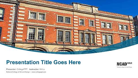 National College of Art and Design Course/Courseware Creation PPT Template