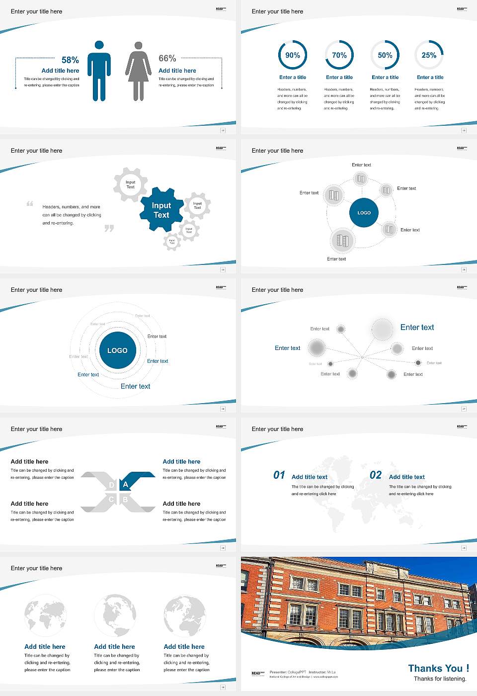 National College of Art and Design Course/Courseware Creation PPT Template16:9 ratio PPT effect preview image4