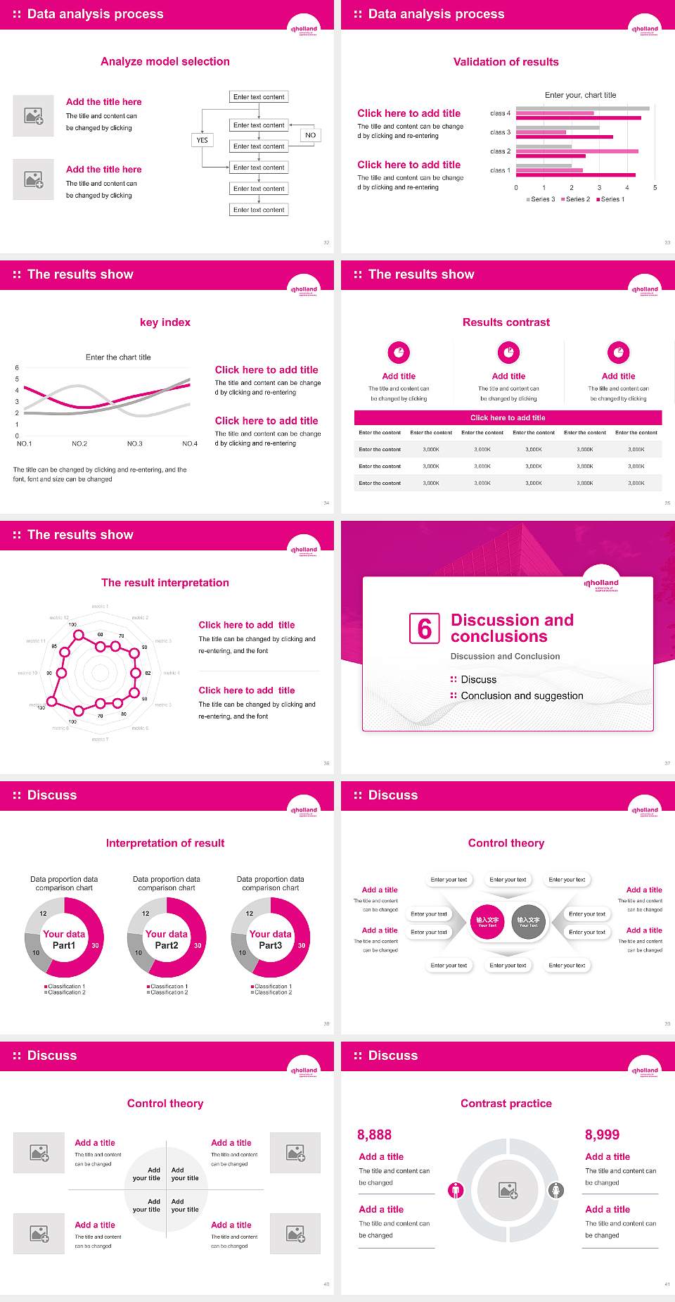 Inholland University of Applied Sciences Graduation Thesis Defense PPT Template4:3 ratio PPT effect preview image5