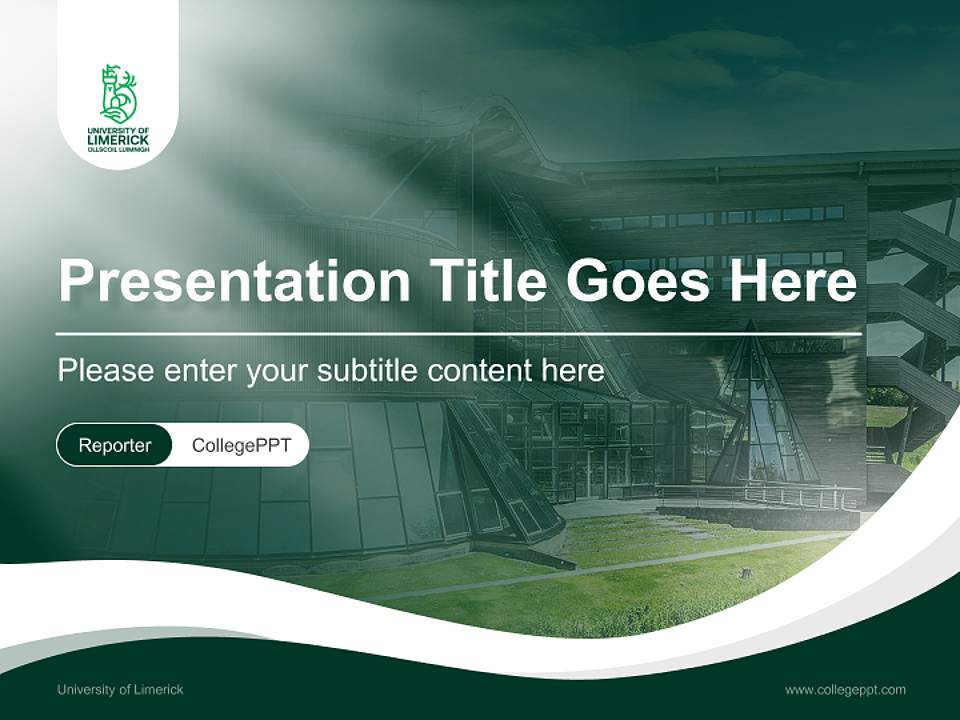 University of Limerick Lecture Sharing and Networking Event PPT Template4:3 ratio PPT effect preview image4