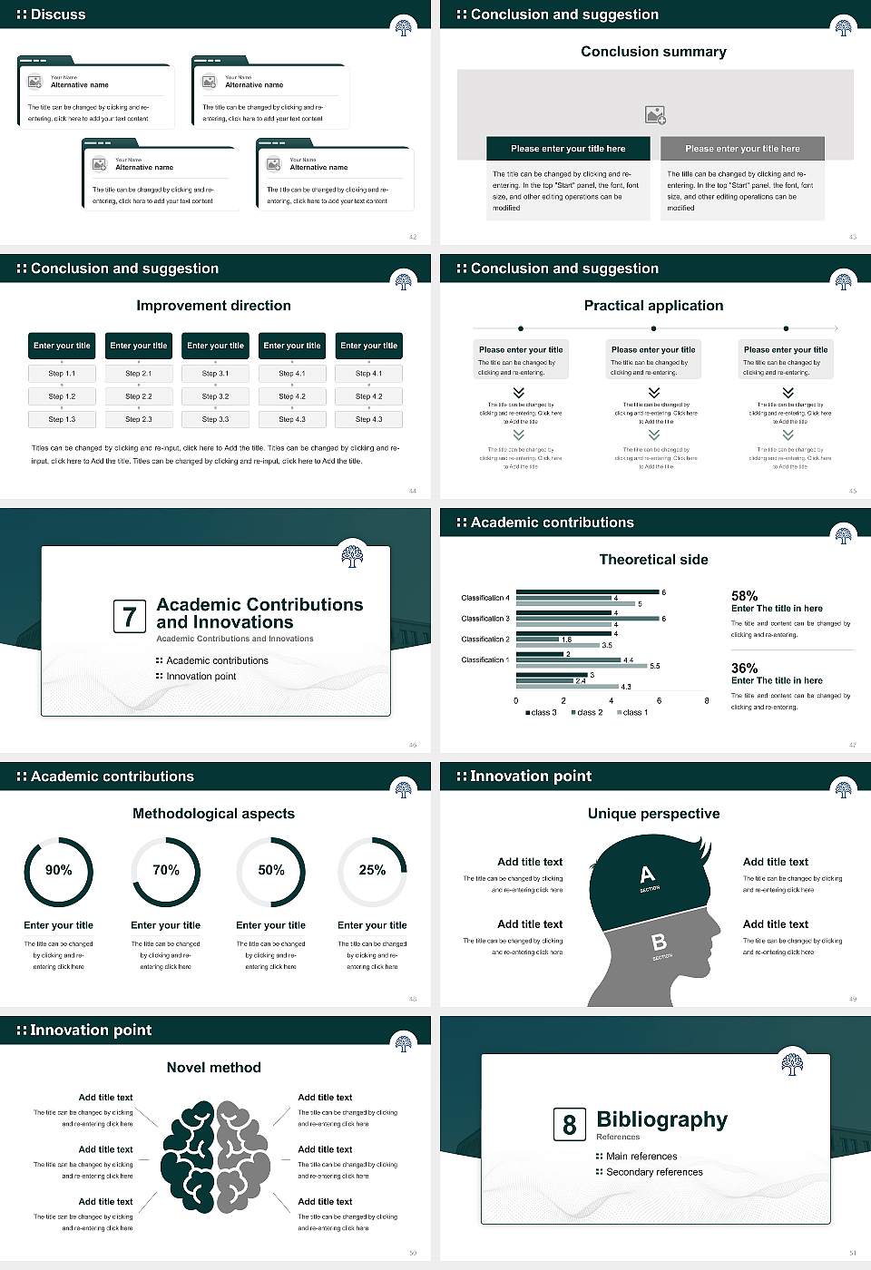 Notenboom Business School Graduation Thesis Defense PPT Template16:9 ratio PPT effect preview image6