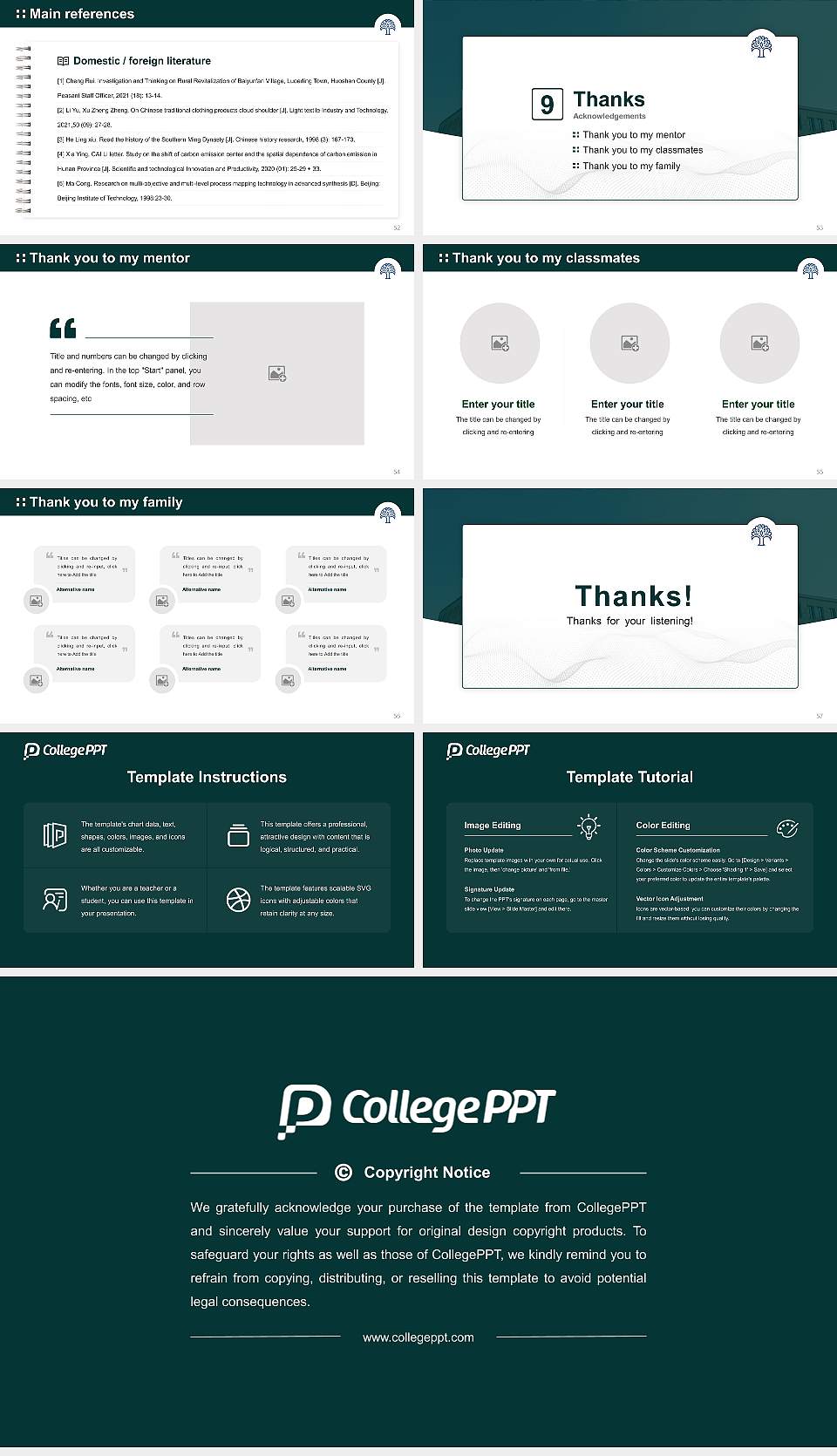 Notenboom Business School Graduation Thesis Defense PPT Template16:9 ratio PPT effect preview image7