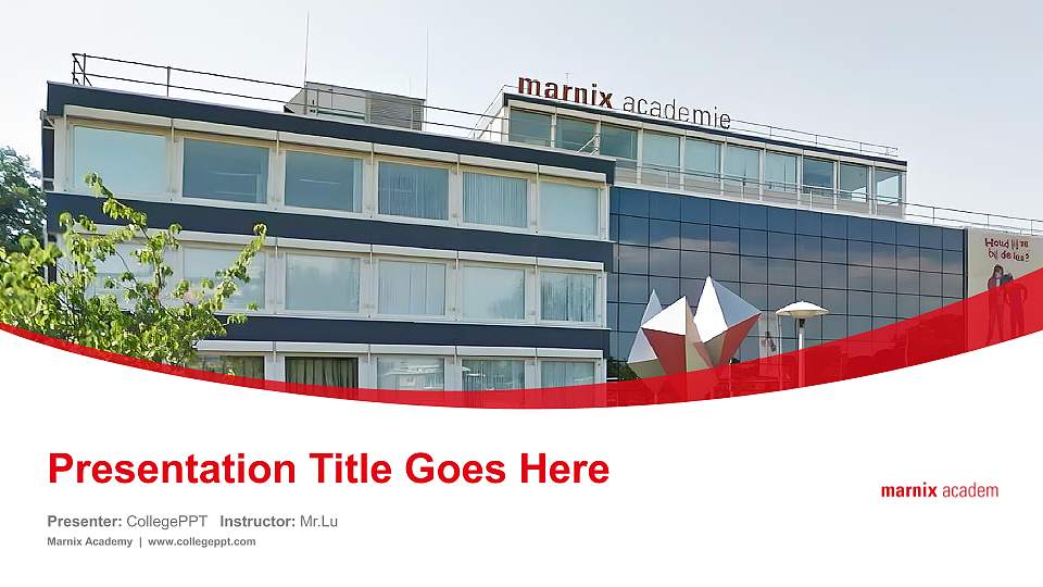 Marnix Academy Course/Courseware Creation PPT Template16:9 ratio PPT effect preview image