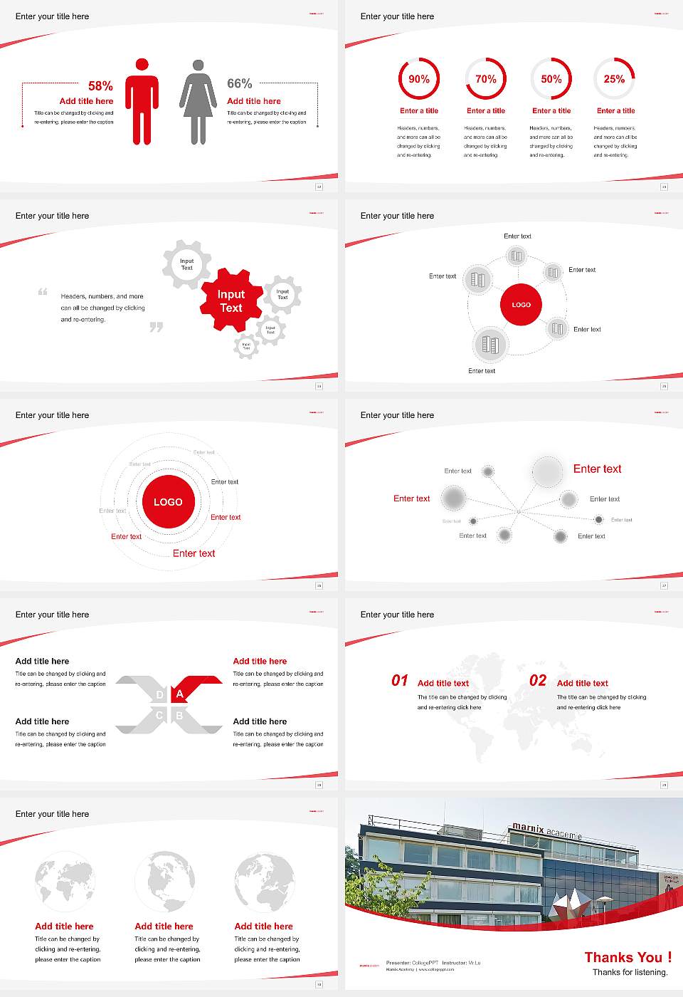 Marnix Academy Course/Courseware Creation PPT Template16:9 ratio PPT effect preview image4
