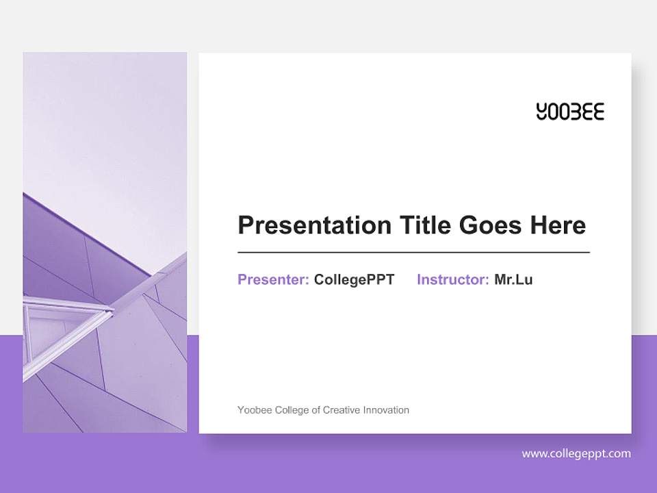 Yoobee College of Creative Innovation General Purpose PPT Template4:3 ratio PPT effect preview image6