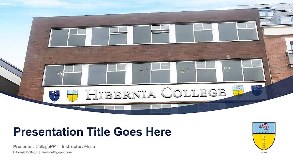 Hibernia College Course/Courseware Creation PPT Template16:9 ratio PPT effect preview image