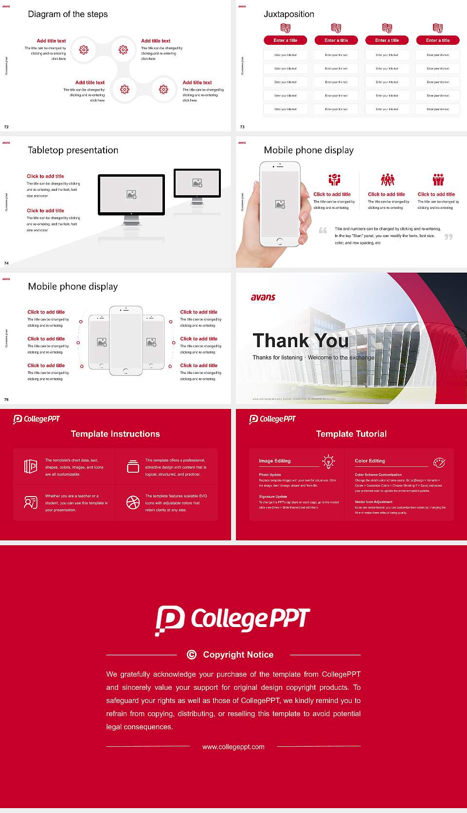 Avans University of Applied Sciences Competition/Entrepreneurship Contest PPT Template16:9 ratio PPT effect preview image9