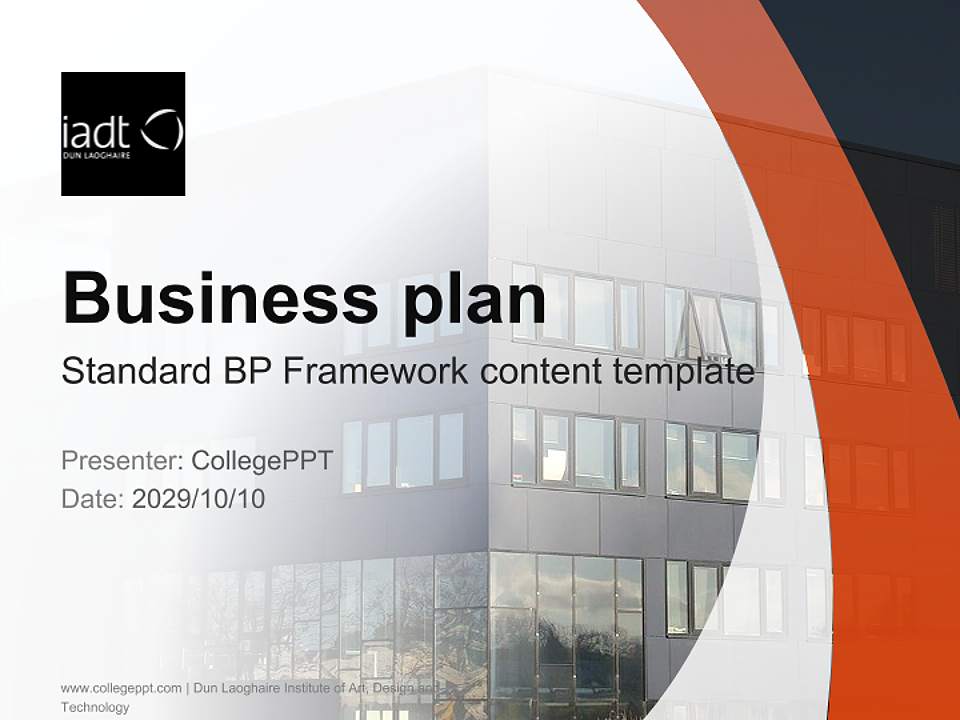 Dun Laoghaire Institute of Art, Design and Technology Competition/Entrepreneurship Contest PPT Template4:3 ratio PPT effect preview image9