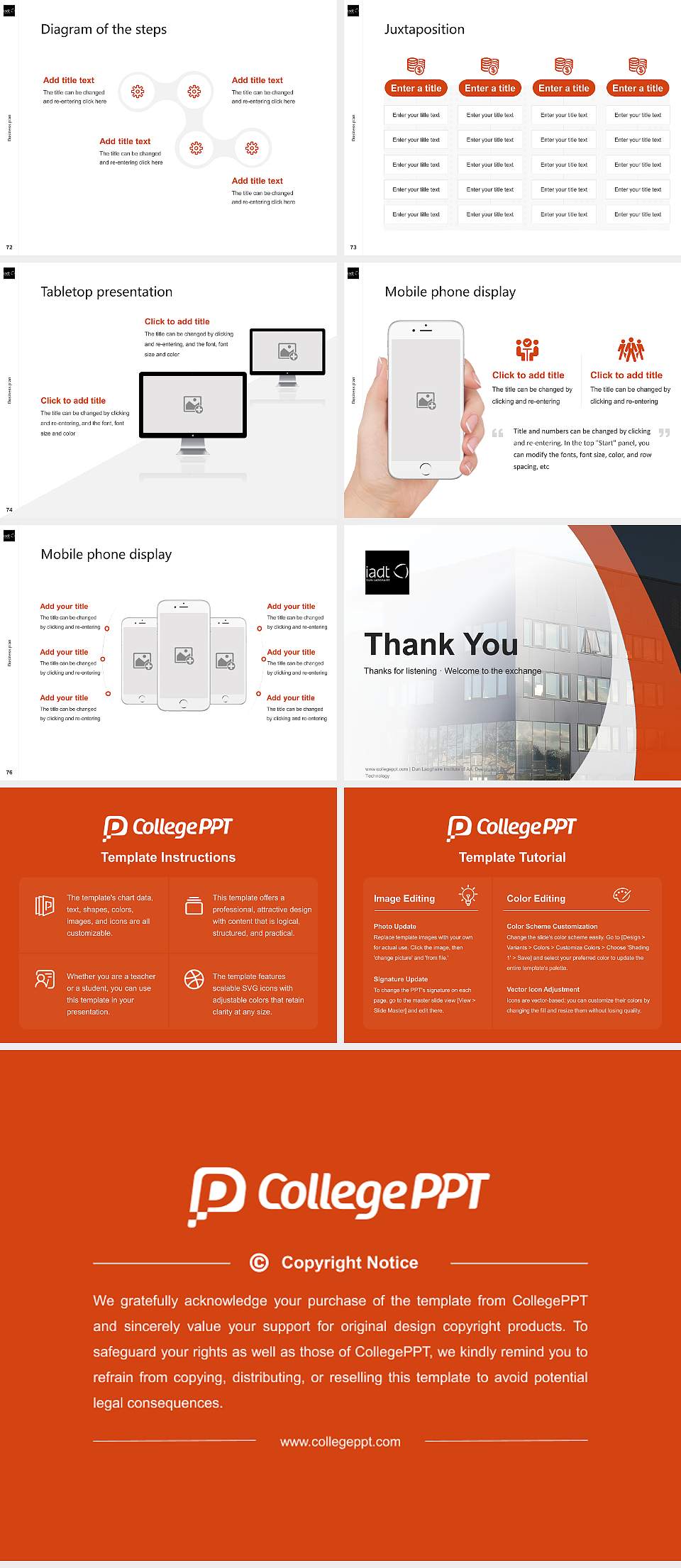 Dun Laoghaire Institute of Art, Design and Technology Competition/Entrepreneurship Contest PPT Template4:3 ratio PPT effect preview image9