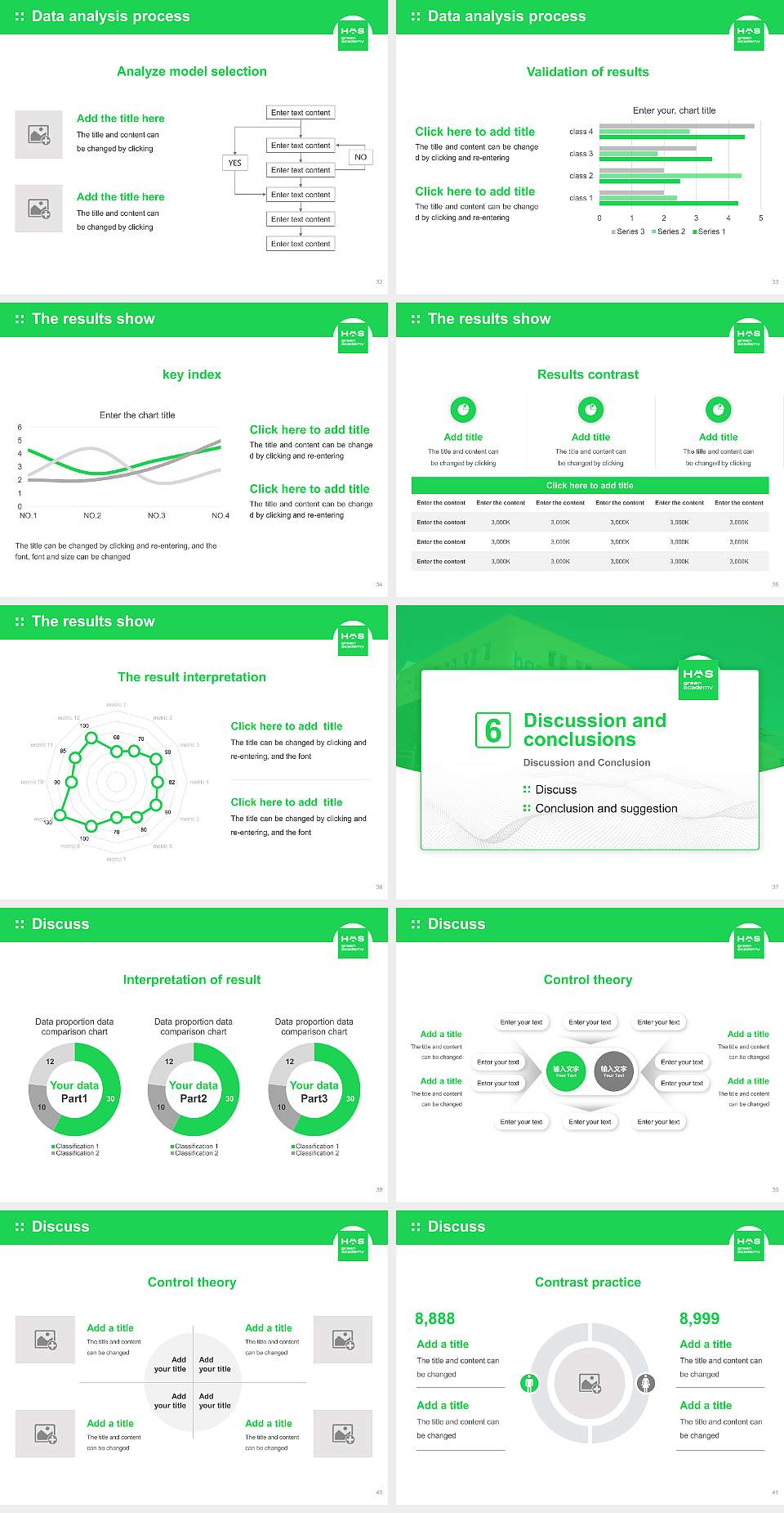 HAS University of Applied Sciences Graduation Thesis Defense PPT Template4:3 ratio PPT effect preview image5