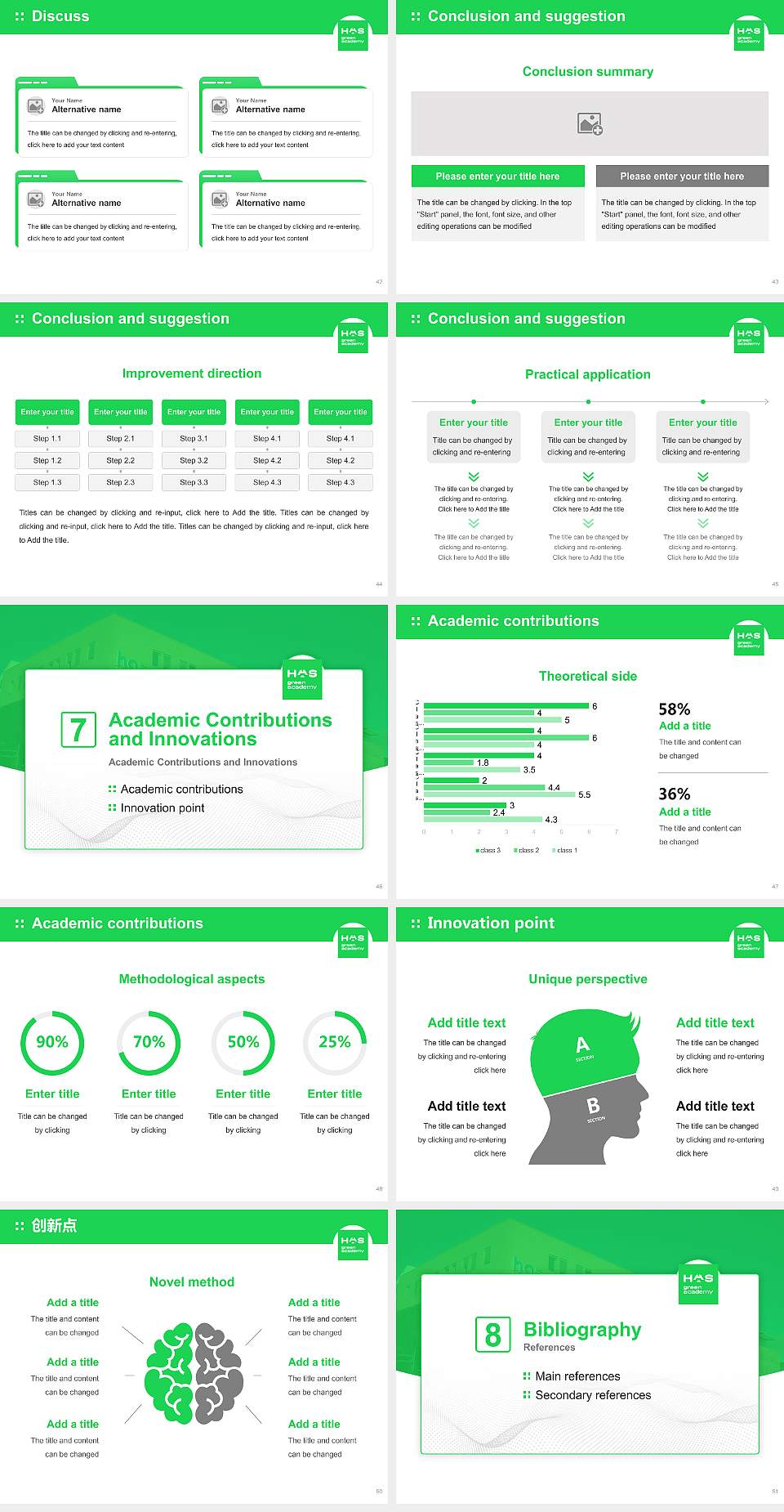 HAS University of Applied Sciences Graduation Thesis Defense PPT Template4:3 ratio PPT effect preview image6