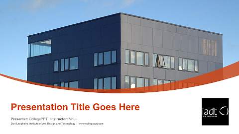 Dun Laoghaire Institute of Art, Design and Technology Course/Courseware Creation PPT Template