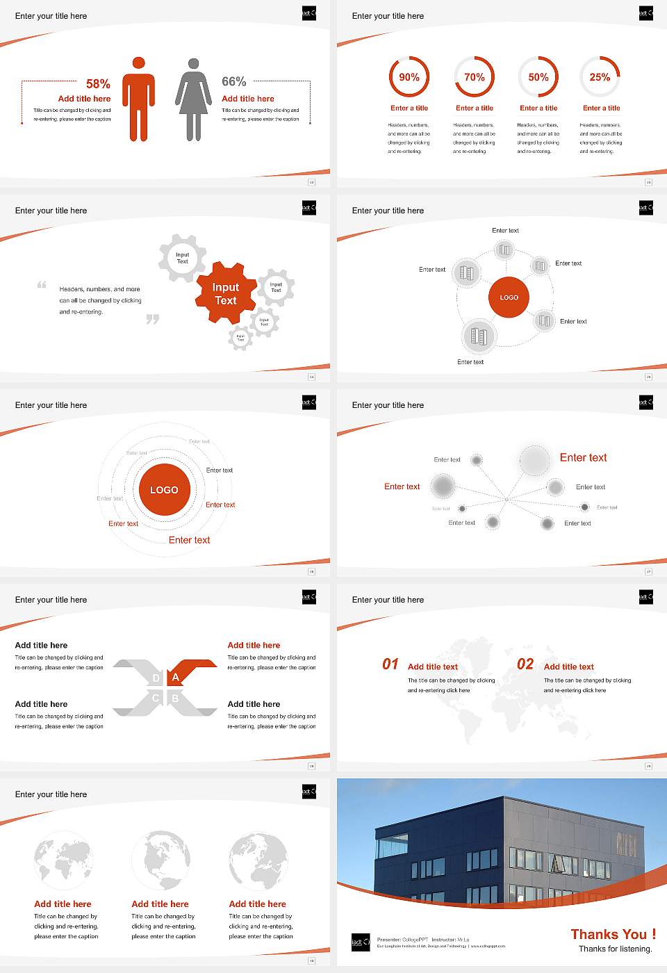 Dun Laoghaire Institute of Art, Design and Technology Course/Courseware Creation PPT Template16:9 ratio PPT effect preview image4