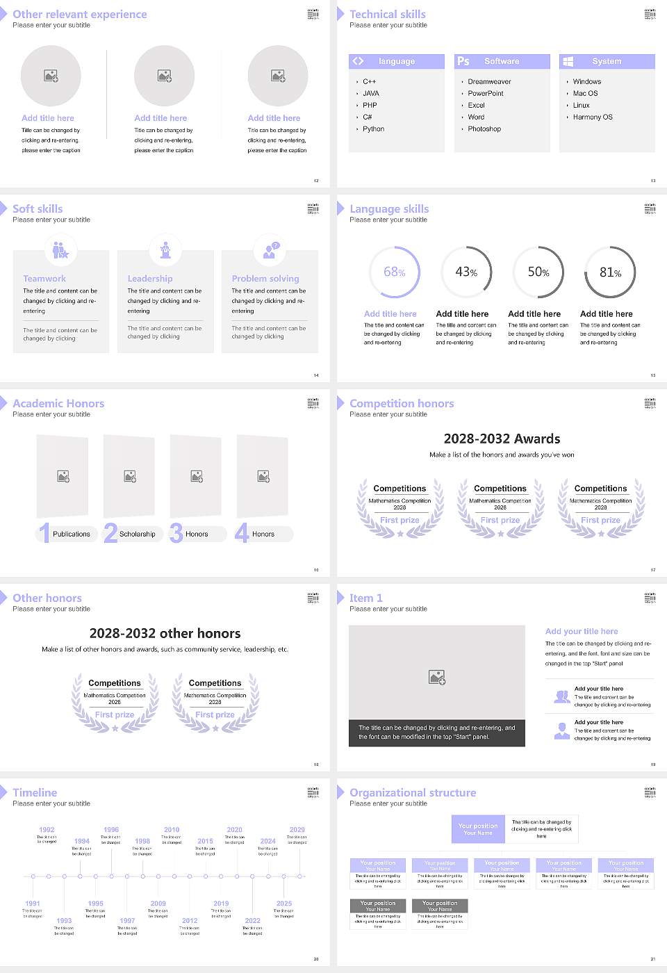 Codarts University for the Arts Resume PPT Template16:9 ratio PPT effect preview image3