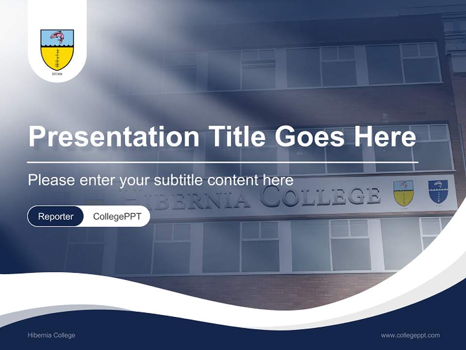 Hibernia College Lecture Sharing and Networking Event PPT Template4:3 ratio PPT effect preview image4