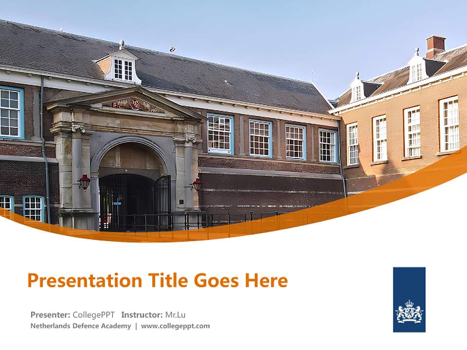 Netherlands Defence Academy Course/Courseware Creation PPT Template4:3 ratio PPT effect preview image5