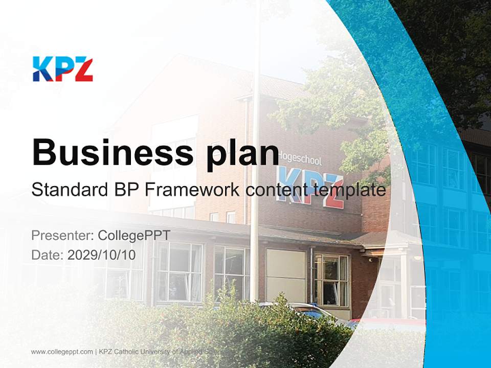 KPZ Catholic University of Applied Sciences Competition/Entrepreneurship Contest PPT Template4:3 ratio PPT effect preview image9