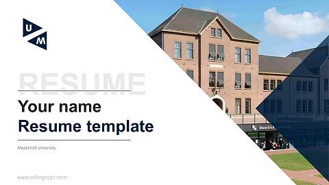 Maastricht University Resume PPT Template