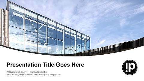 IPABO University of Applied Sciences for Education Course/Courseware Creation PPT Template