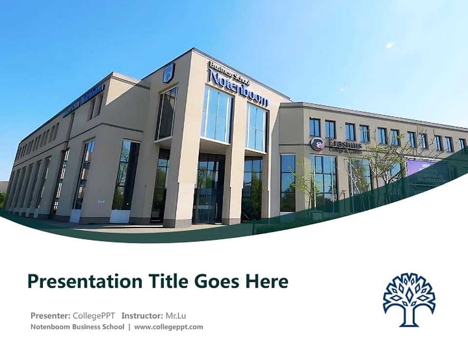 Notenboom Business School Course/Courseware Creation PPT Template4:3 ratio PPT effect preview image5