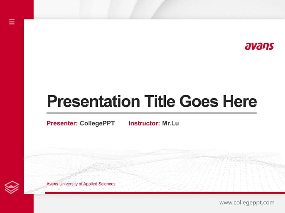 Avans University of Applied Sciences Thesis Proposal/Graduation Defense PPT Template4:3 ratio PPT effect preview image5