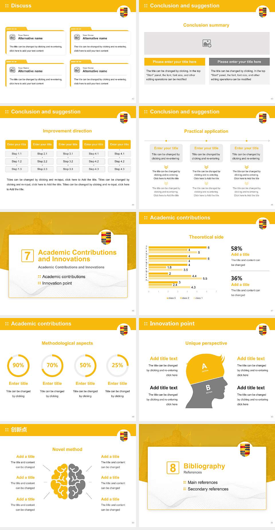 Nyenrode Business University Graduation Thesis Defense PPT Template4:3 ratio PPT effect preview image6