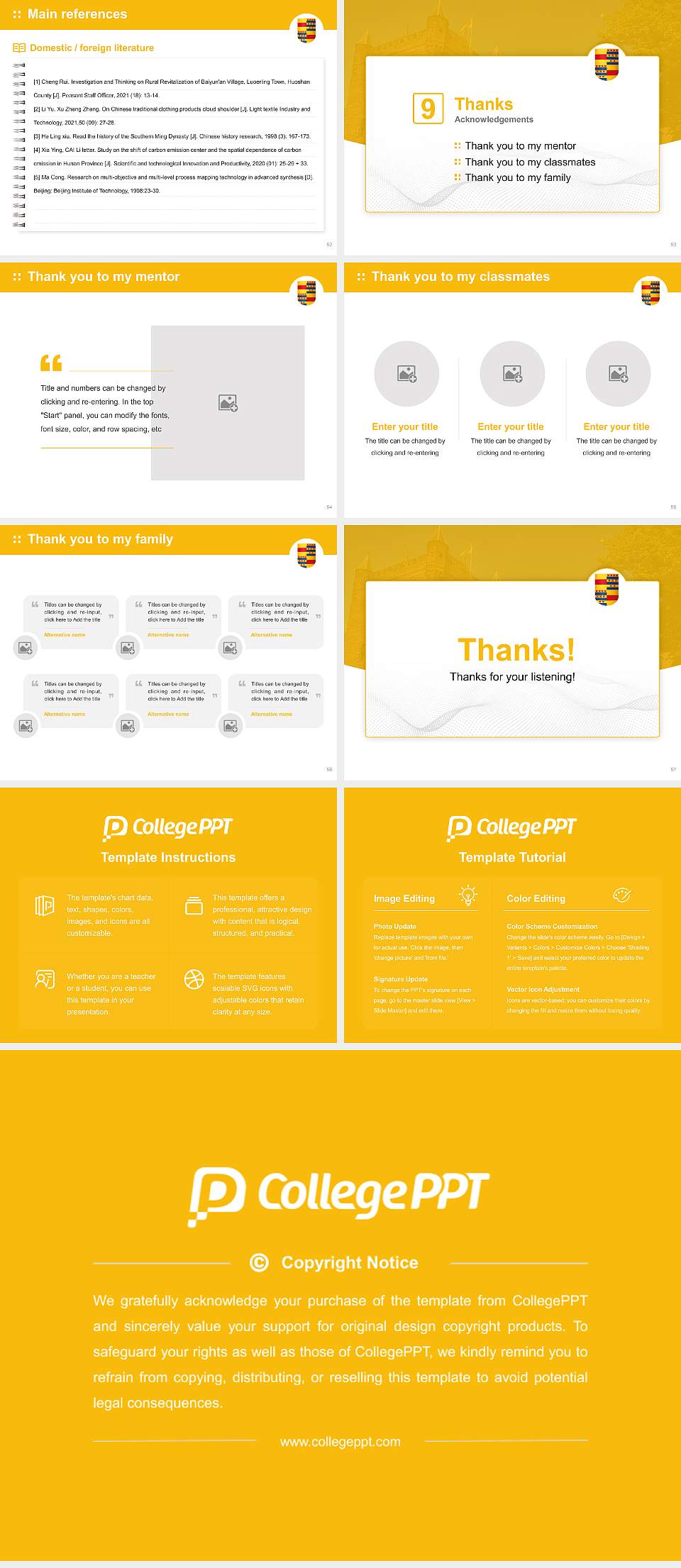 Nyenrode Business University Graduation Thesis Defense PPT Template4:3 ratio PPT effect preview image7