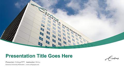 Erasmus University Rotterdam Course/Courseware Creation PPT Template