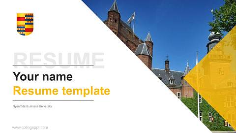 Nyenrode Business University Resume PPT Template
