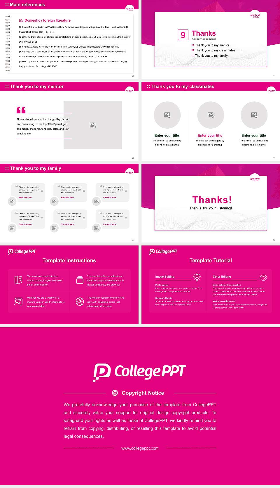 Inholland University of Applied Sciences Graduation Thesis Defense PPT Template16:9 ratio PPT effect preview image7