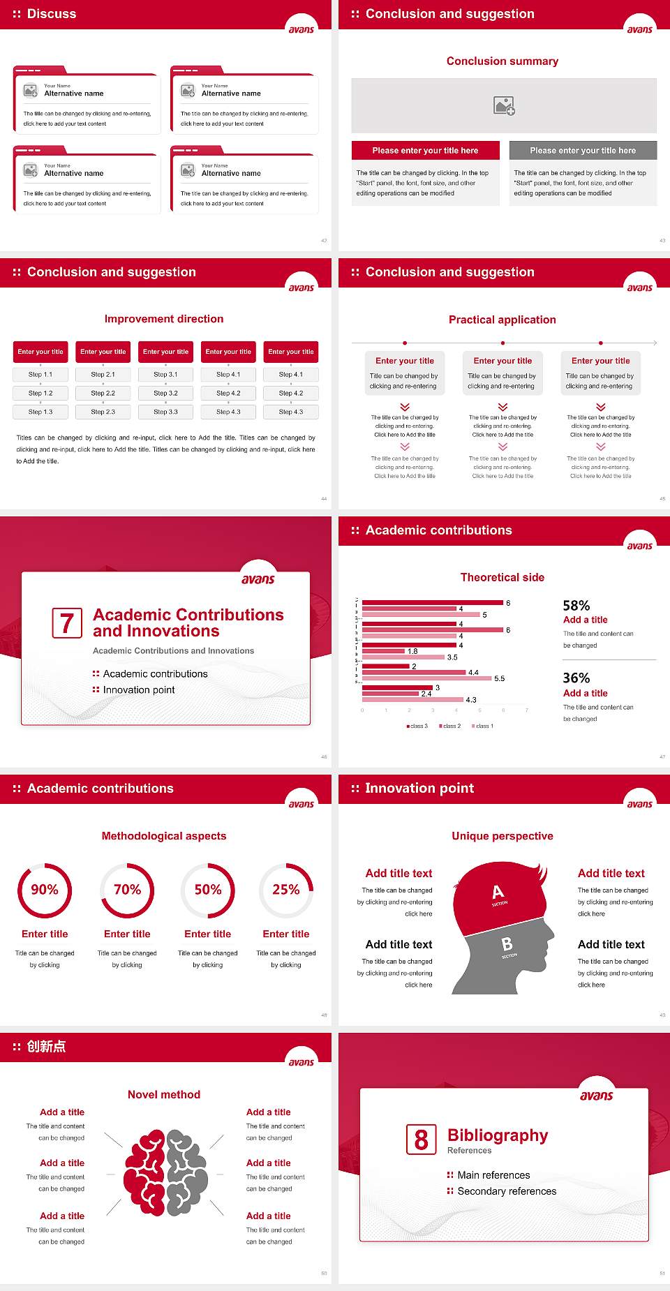 Avans University of Applied Sciences Graduation Thesis Defense PPT Template4:3 ratio PPT effect preview image6