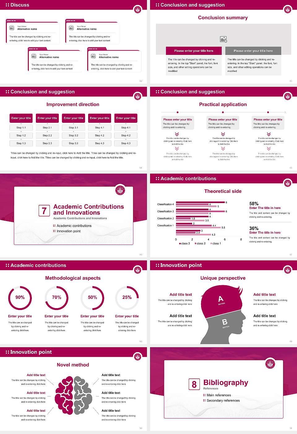 Shannon College of Hotel Management Graduation Thesis Defense PPT Template16:9 ratio PPT effect preview image6