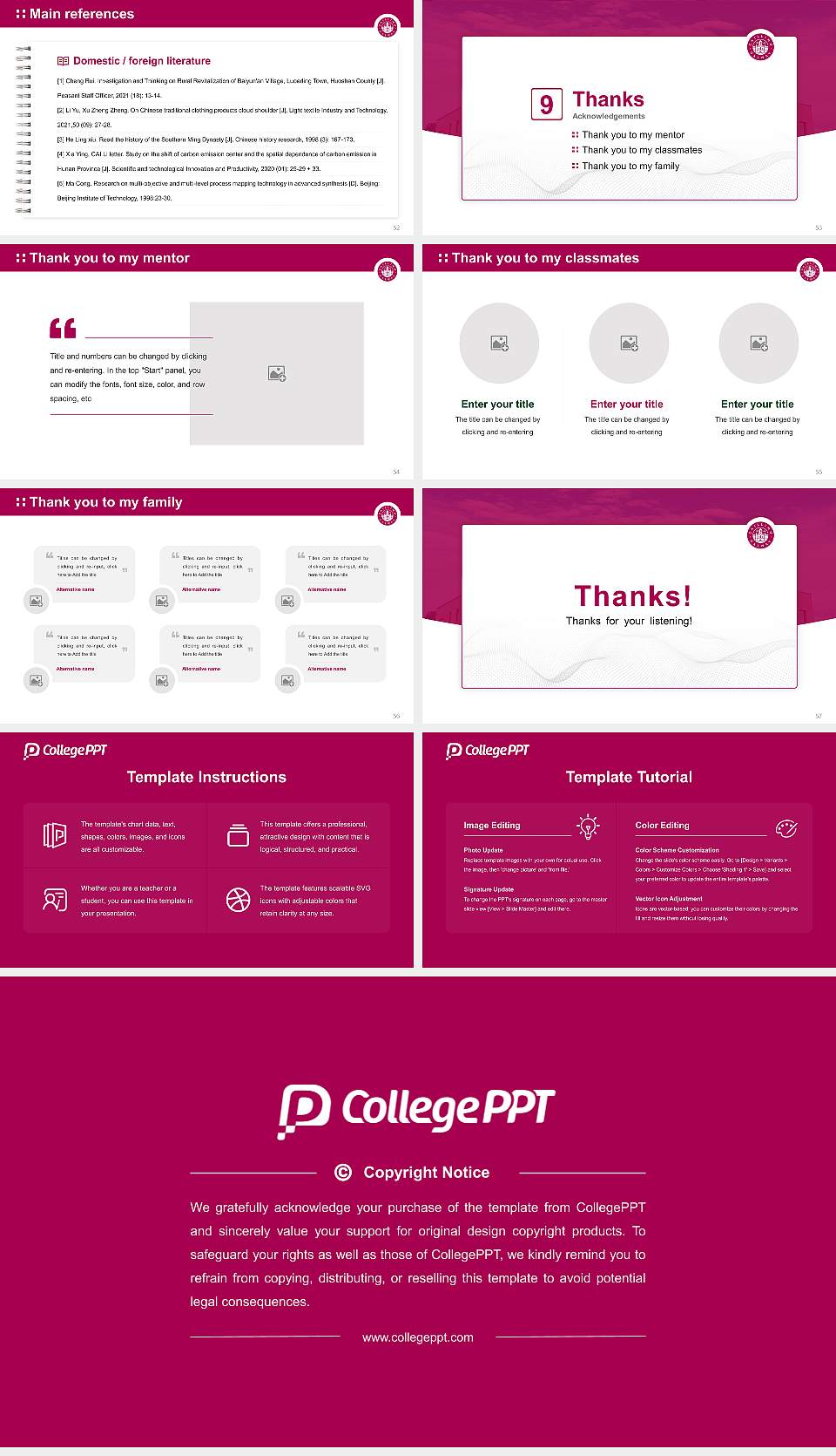Shannon College of Hotel Management Graduation Thesis Defense PPT Template16:9 ratio PPT effect preview image7