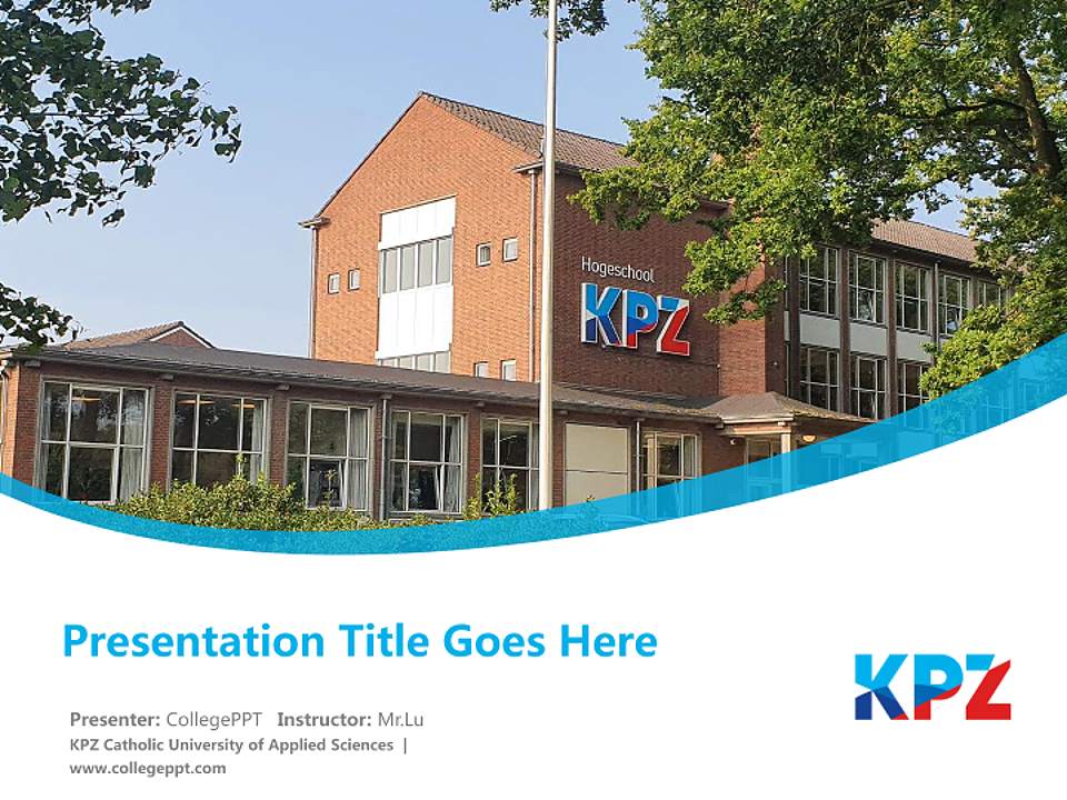 KPZ Catholic University of Applied Sciences Course/Courseware Creation PPT Template4:3 ratio PPT effect preview image5