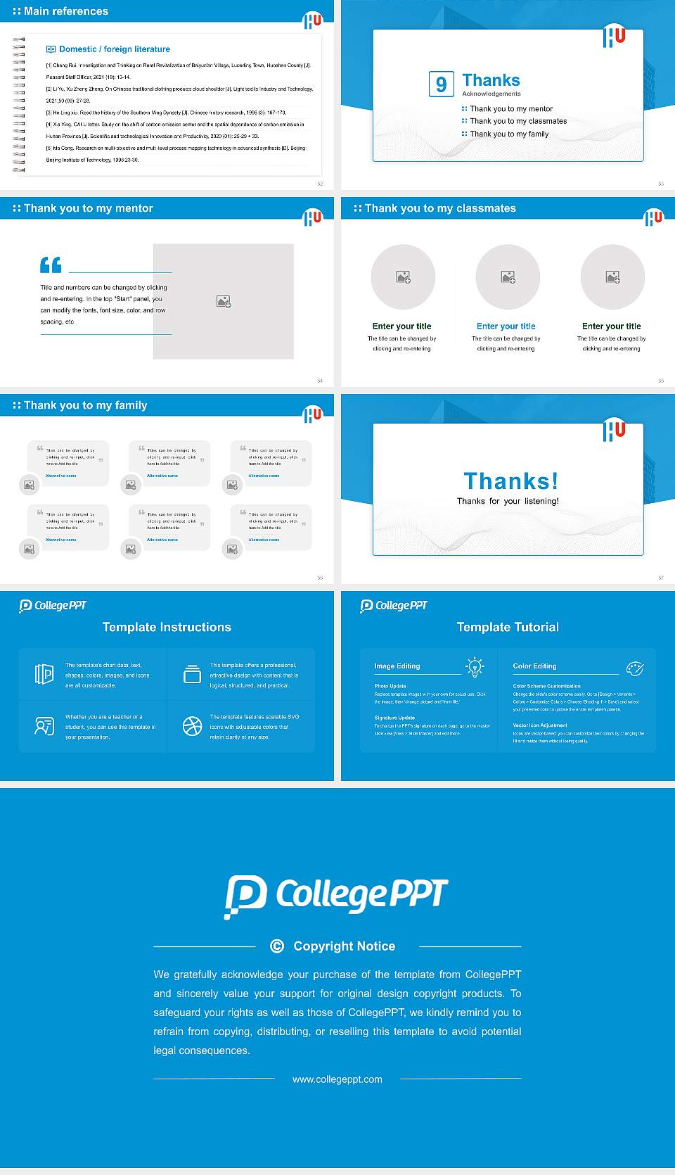 HU University of Applied Sciences Utrecht Graduation Thesis Defense PPT Template16:9 ratio PPT effect preview image7