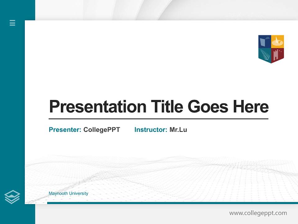 Maynooth University Thesis Proposal/Graduation Defense PPT Template4:3 ratio PPT effect preview image5