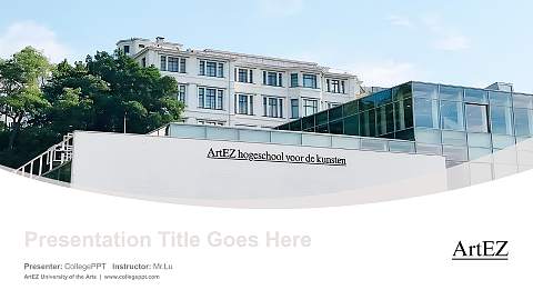 ArtEZ University of the Arts Course/Courseware Creation PPT Template
