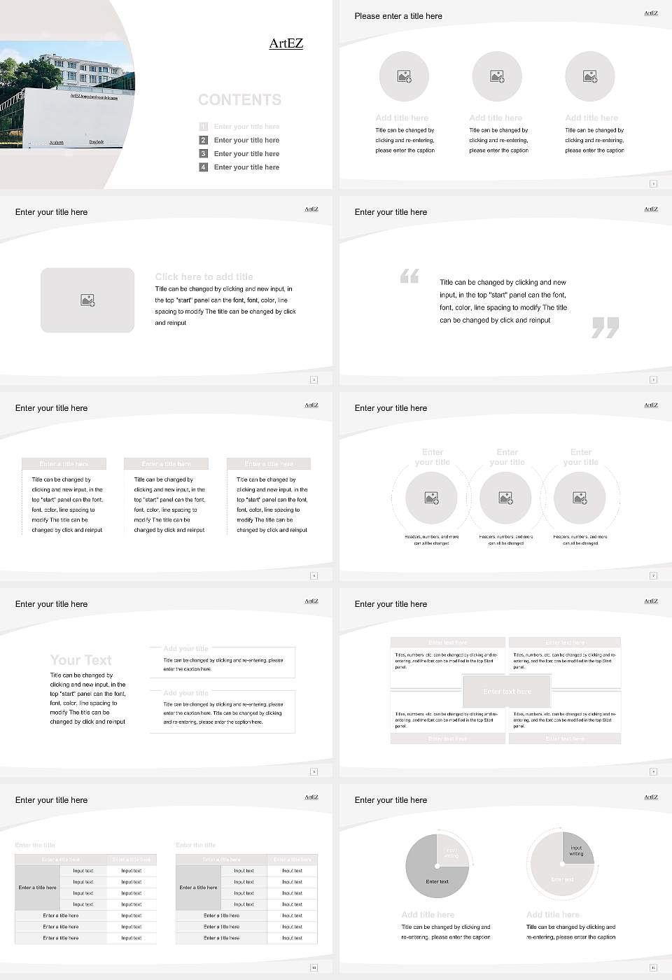 ArtEZ University of the Arts Course/Courseware Creation PPT Template16:9 ratio PPT effect preview image2