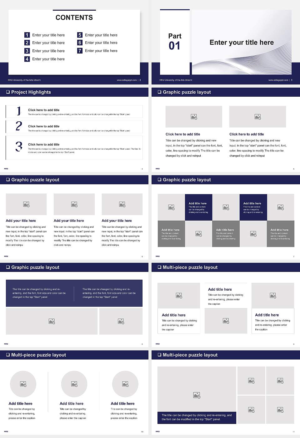 HKU University of the Arts Utrecht General Purpose PPT Template16:9 ratio PPT effect preview image2