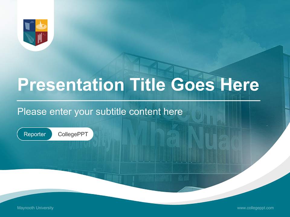 Maynooth University Lecture Sharing and Networking Event PPT Template4:3 ratio PPT effect preview image4