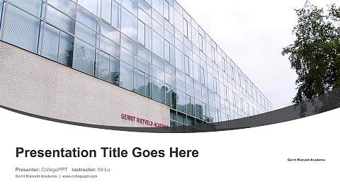 Gerrit Rietveld Academie Course/Courseware Creation PPT Template