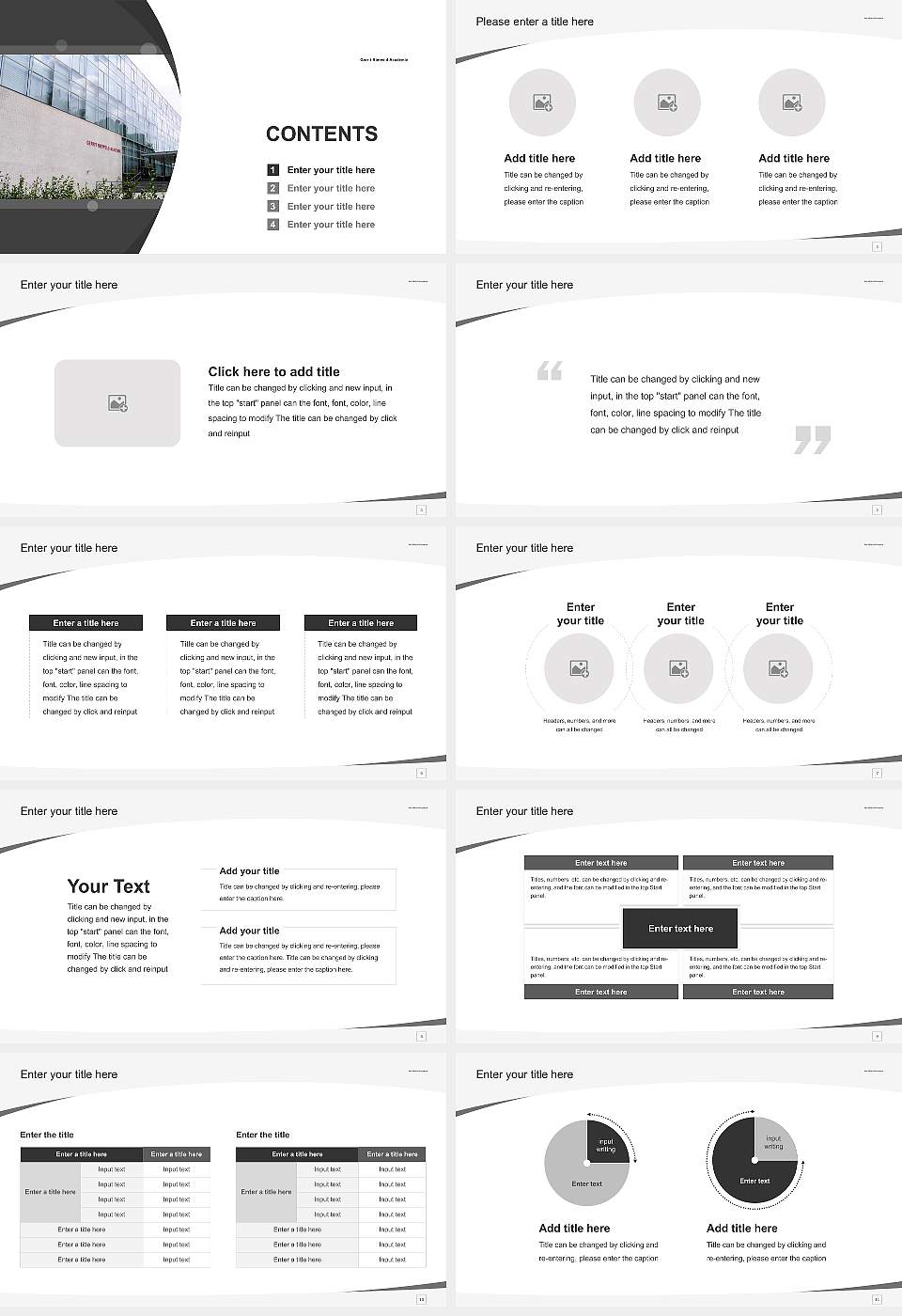 Gerrit Rietveld Academie Course/Courseware Creation PPT Template16:9 ratio PPT effect preview image2