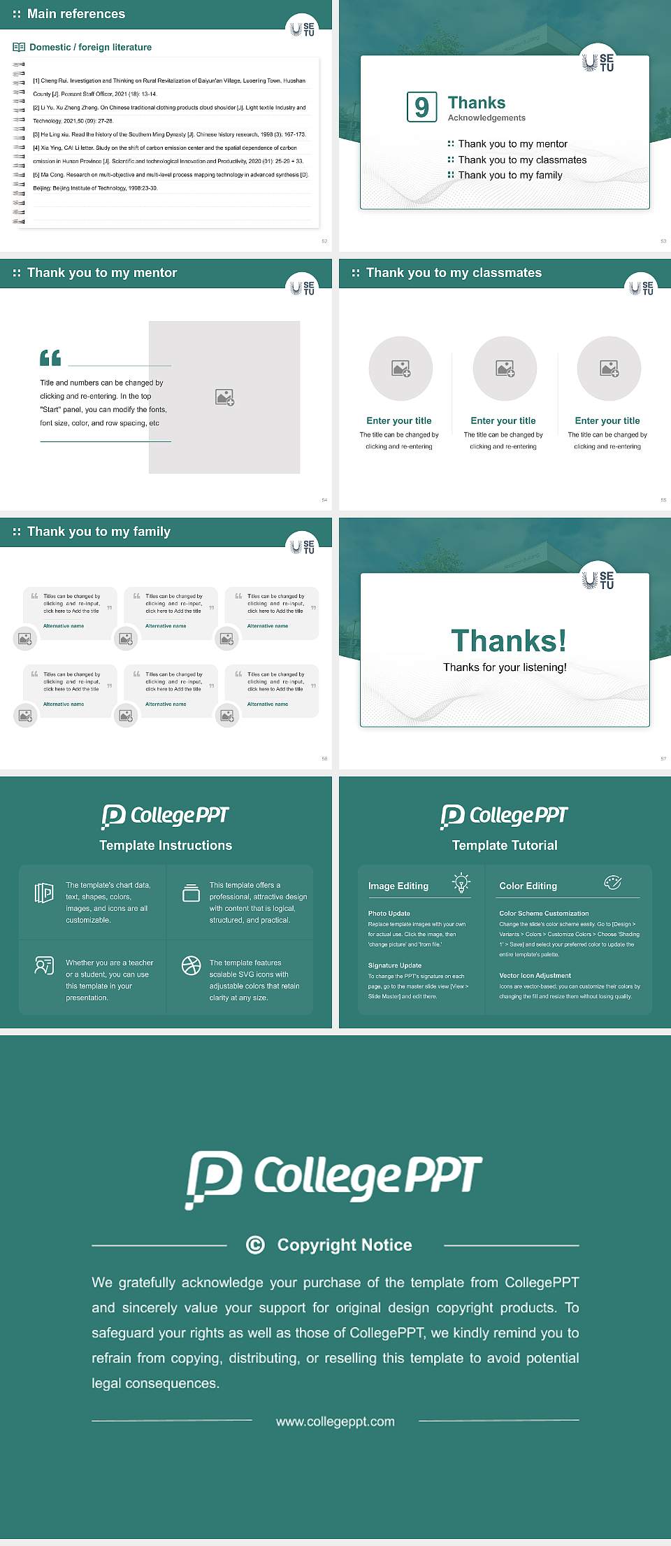 South East Technological University Graduation Thesis Defense PPT Template4:3 ratio PPT effect preview image7