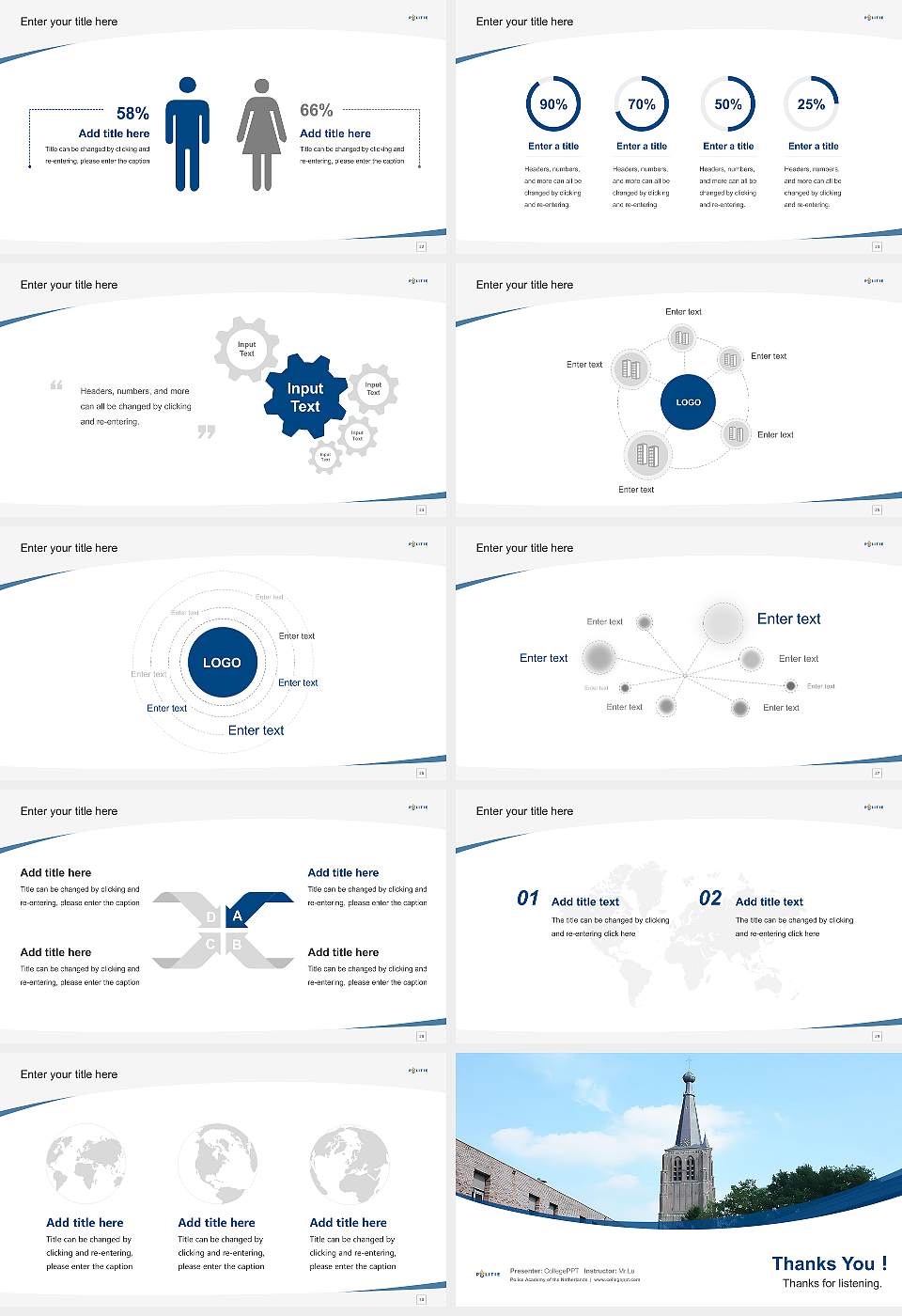 Police Academy of the Netherlands Course/Courseware Creation PPT Template16:9 ratio PPT effect preview image4