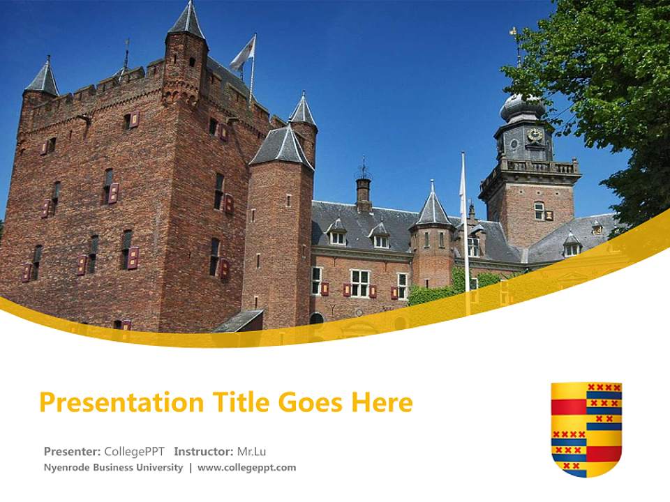 Nyenrode Business University Course/Courseware Creation PPT Template4:3 ratio PPT effect preview image5