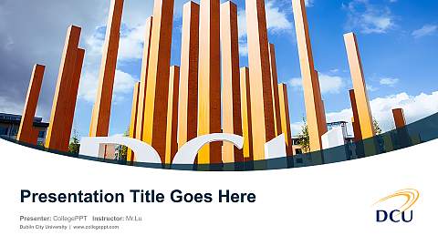 Dublin City University Course/Courseware Creation PPT Template